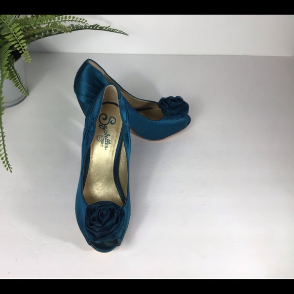 SEYCHELLES SATIN BOW OPEN TOE HEELS SZ 7 - Picture 5 of 9